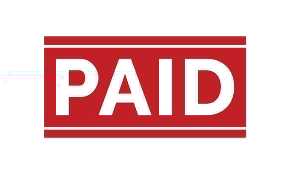Paid Rubber Stamp. Red Paid Rubber Grunge Stamp Seal Vector Illustration - Vector