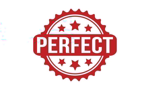 Perfect Rubber Stamp. Red Perfect Rubber Grunge Stamp Seal Vector Illustration - Vector