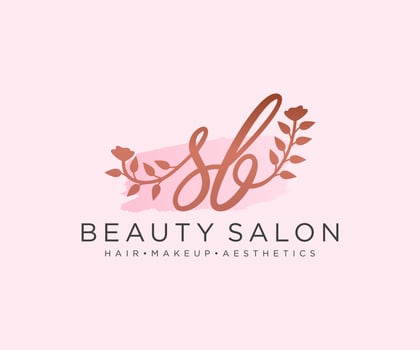 Initial SB feminine logo collections template. handwriting logo of initial signature, wedding, fashion, jewerly, boutique, floral and botanical with creative template for any company or business. vector