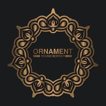 luxury ornament pattern circle design vector