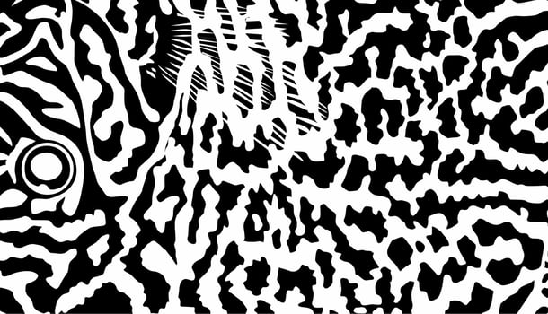 Artistic Motifs Pattern Inspired by Symphysodon or Discus Fish Skin, for decoration, ornate, background, website, wallpaper, fashion, interior, cover, animal print, or graphic design element vector
