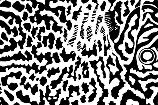 Artistic Motifs Pattern Inspired by Symphysodon or Discus Fish Skin, for decoration, ornate, background, website, wallpaper, fashion, interior, cover, animal print, or graphic design element vector