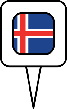 Iceland flag pin place icon. png