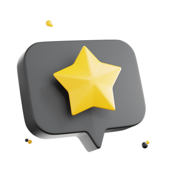 3d review rating stars for best excellent, services rating, Five stars, png