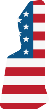 outline drawing of new hamshire state map on usa flag. png