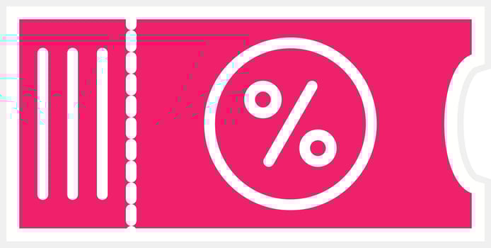 Discount Voucher Vector Icon Style