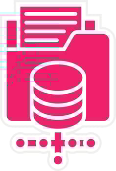 Data Storage Vector Icon Style