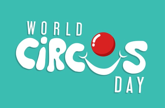 World circus day vector illustration, suitable for web banner, poster or card campaign