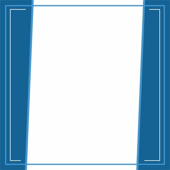 Frame or border. Blue and white background color with stripe line shape. Suitable for social media post. vector