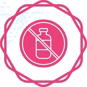 No Liquids Vector Icon