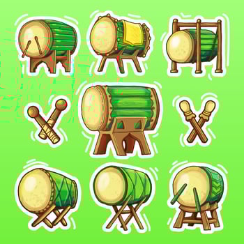 Hand Drawn Bedugs Sticker Pack vector