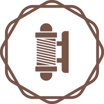 Barber Shop Pole Vector Icon