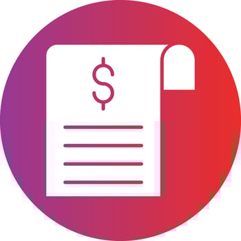 Vector Design Bill Icon Style