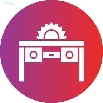 Vector Design Table Saw Icon Style