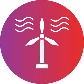 Vector Design Wind Turbine Icon Style