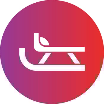 Vector Design Sled Icon Style