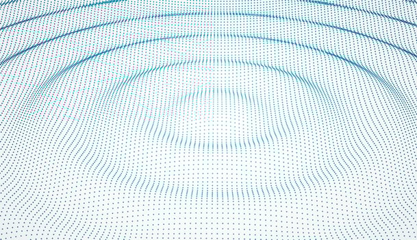 Abstract vector background ripple effect. Blueprint style futuristic concept background with with concentric waves.
