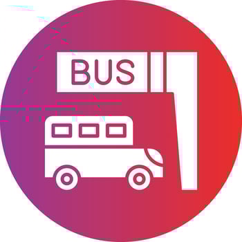 Vector Design Bus Stop Icon Style