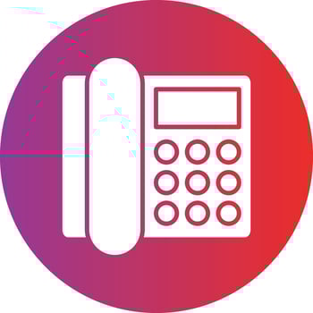 Vector Design Landline Icon Style