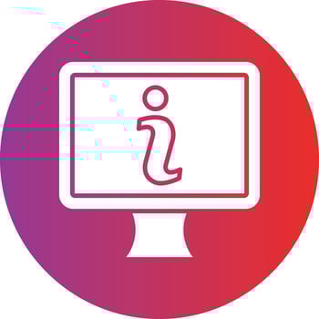Vector Design Online Info Icon Style