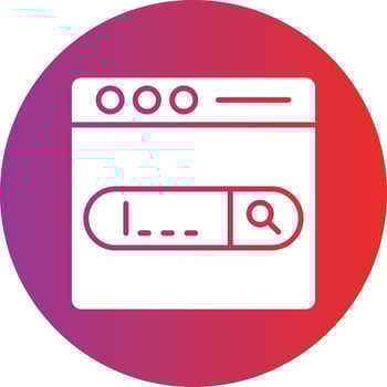 Vector Design Search Bar Icon Style