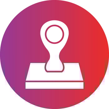 Vector Design Stamped Icon Style