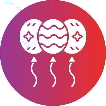 Vector Design New Year Balloons Icon Style
