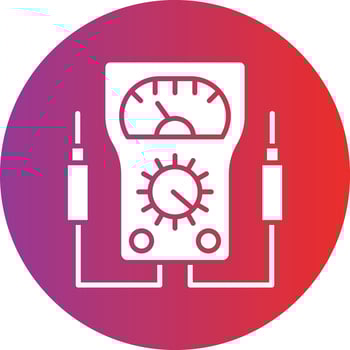 Vector Design Voltmeter Icon Style