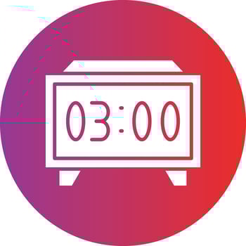 Vector Design Digital Clock Icon Style