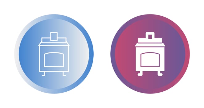 Coal Furnace Vector Icon
