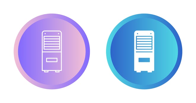 Mobile Air Conditioner Vector Icon