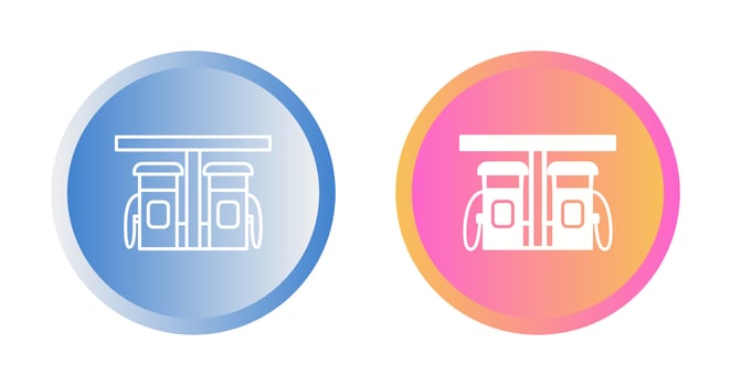 Petrol Station Vector Icon