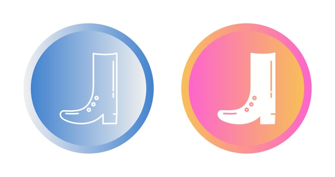 Cowboy Boot Vector Icon