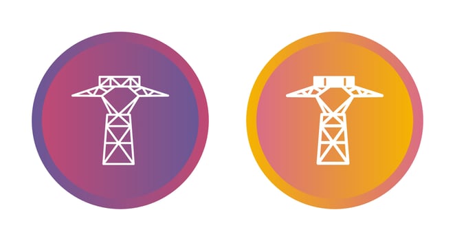Power Line Vector Icon