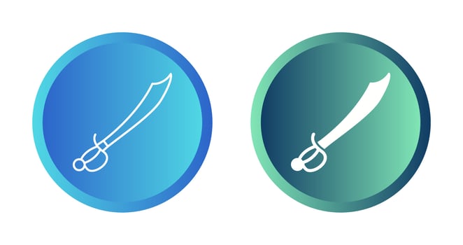 Pirate Sword Vector Icon