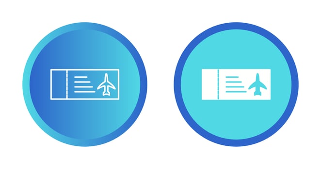 Plane Tickets Vector Icon
