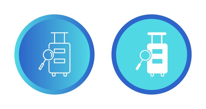 Luggage Inspection Vector Icon