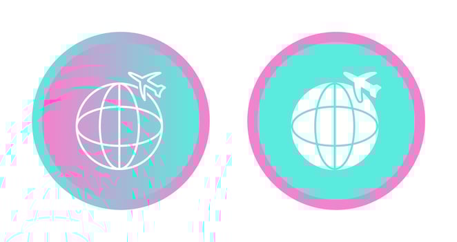 International Flights Vector Icon