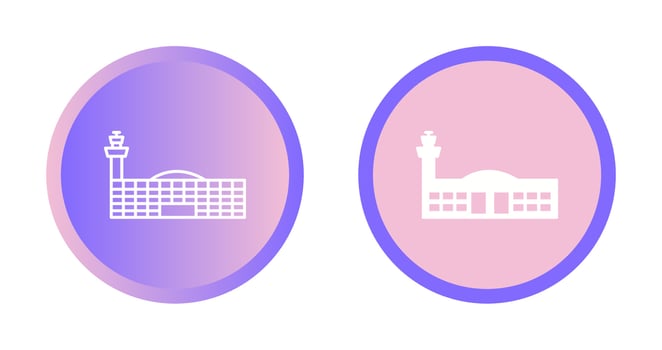 Airport Building Vector Icon