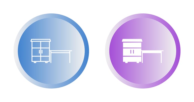 Baby Cot Vector Icon