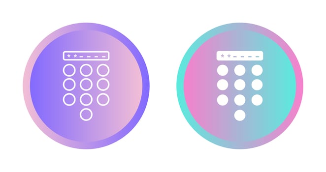 Passcode Lock Vector Icon