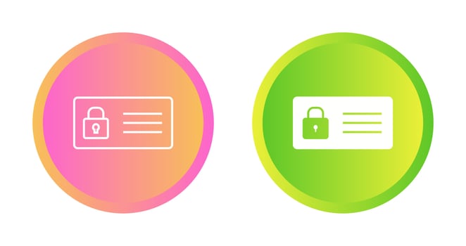 Protected Card Vector Icon