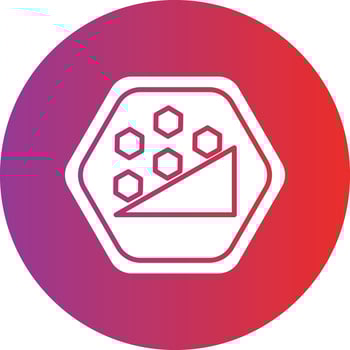 Vector Design Falling Rocks Icon Style