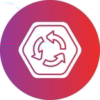 Vector Design Roundabout Icon Style
