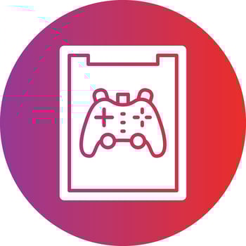 Vector Design Tablet Game Icon Style