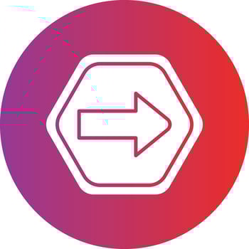 Vector Design One Way Icon Style