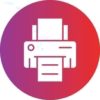 Vector Design Printer Icon Style