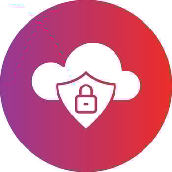Vector Design Cloud Safety Icon Style