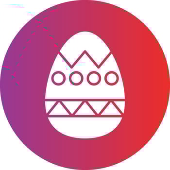 Vector Design Easter Egg Icon Style
