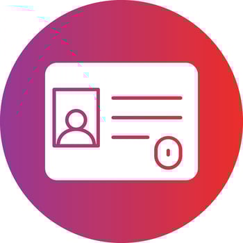 Vector Design Identification Card Icon Style